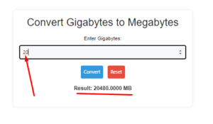 GB to MB Converter | gigabytes to megabytes - MainConverter